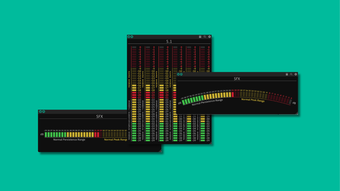 Dorrough meter models by Evergreen Audio against a green background.